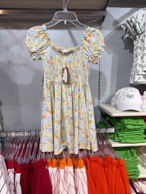 NWT Angel Dear Dress Georgia Floral  Smocked Twirly Dress 5